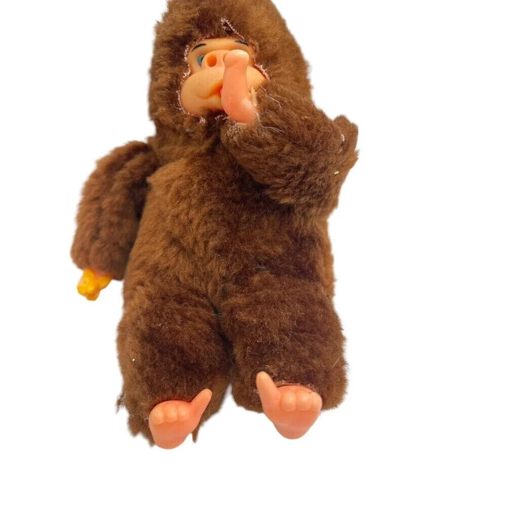Vintage Gilroy The Gorilla Thumb Sucking Plush Beanie Soft Toy Ape Monkey VGC 5”